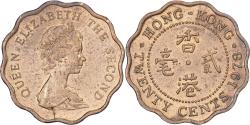 World Coins - Hong Kong, Elizabeth II, 20 Cents, 1978, Nickel-brass, , KM:36