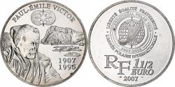 World Coins - France, 1 1/2 Euro, Paul-Émile Victor, 2007, Monnaie de Paris, BE,