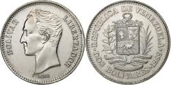 World Coins - Venezuela, 2 Bolivares, 1989, Nickel Clad Steel, , KM:43a.1