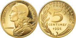 World Coins - Coin, France, Marianne, 5 Centimes, 1995, Paris, Proof, , Aluminum-Bronze