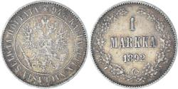 World Coins - Coin, Finland, Alexander III, Markka, 1892, Helsinki, , Silver, KM:3.2