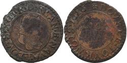 World Coins - France, Louis XIII, Double Tournois, 1616, Nantes, Copper, , Gadoury:6