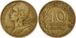 World Coins - France, 10 Centimes, Marianne, 1964, Paris, Aluminum-Bronze,