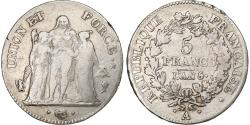 World Coins - France, 5 Francs, Union et Force, AN 5, Paris, Silver, , KM:639.1