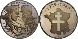 World Coins - France, Medal, Bataille de Bir Hakeim, Copper-nickel,