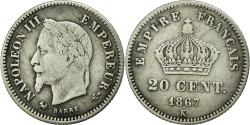 World Coins - Coin, France, Napoleon III, Napoléon III, 20 Centimes, 1867, Bordeaux