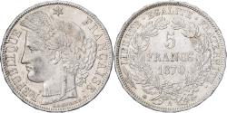 World Coins - France, 5 Francs, Cérès, 1870, Paris, Silver, , Gadoury:743