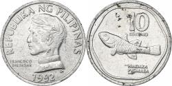 World Coins - Philippines, 10 Sentimos, 1992, Aluminum, , KM:240.2