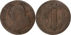 World Coins - France, Louis XVI, 6 Deniers, 1792 / AN 4, Marseille, Copper,