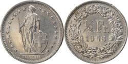 World Coins - Coin, Switzerland, 1/2 Franc, 1968, Bern, , Copper-nickel, KM:23a.1