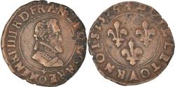 World Coins - Coin, France, Henri IV, Double Tournois, 1594, Clermont, , Copper