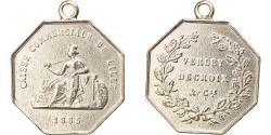 World Coins - France, Medal, Caisse Commerciale de Lille, Verley Decroix, 1865,