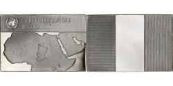 World Coins - France, Medal, United Nations Flags, Chad, Silver,