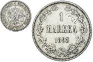 World Coins - Coin, Finland, Alexander III, Markka, 1893, Helsinki, , Silver, KM:3.2