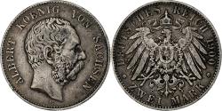 World Coins - German States, SAXONY-ALBERTINE, Albert, 2 Mark, 1900, Muldenhütten, Silver