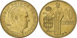 World Coins - Monaco, Rainier III, 20 Centimes, 1974, Aluminum-Bronze, , Gadoury:MC