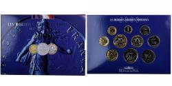 World Coins - France, Coffret 1 c. à 20 frs., 2000, MDP, BU,