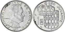World Coins - Coin, Monaco, Rainier III, Franc, 1966, , Nickel, KM:140, Gadoury:MC