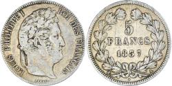 World Coins - Coin, France, Louis-Philippe, 5 Francs, 1837, Paris, , Silver