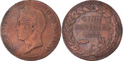 World Coins - Coin, Monaco, Honore V, 5 Centimes, Cinq, 1837, Monaco, , Copper