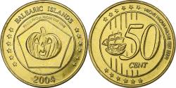 World Coins - Spain, Balearic Islands, 50 Euro Cent, Fantasy euro patterns, Essai-Trial