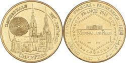 World Coins - France, Token, La Cathédrale de Chartres, 2011, Copper-nickel Aluminium, MDP