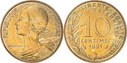 World Coins - Coin, France, Marianne, 10 Centimes, 1991, Paris, , Aluminum-Bronze