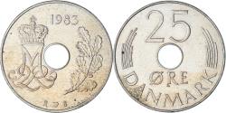 World Coins - Coin, Denmark, 25 Öre, 1983