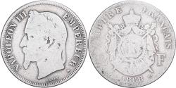 World Coins - France, Napoleon III, 2 Francs, 1868, Paris, Silver, , KM:807.1