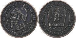 World Coins - France, Satirical coin, Napoléon III, Vampire français, 1870-1871, Bronze