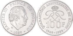 World Coins - Coin, Monaco, Rainier III, 100 Francs, 1989, , Silver, KM:164