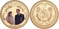 World Coins - United Kingdom, Medal, Queen Elizabeth II, 2022, Copper-Nickel Gilt,