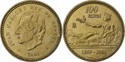 World Coins - Spain, Juan Carlos I, 100 Pesetas, 2001, Madrid, Aluminum-Bronze,