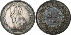 World Coins - Switzerland, 2 Francs, 1920, Bern, Silver, , KM:21