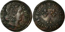 World Coins - Coin, France, Charles II, Denier Tournois, 1652, Charleville, , Copper