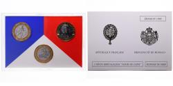World Coins - Coin, France, Coffret triptyque 3 x 10 frs., 1989, MDP, FDC, 620/2000