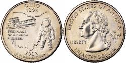 Us Coins - United States, Quarter, Quarter Dollar, 2002, U.S. Mint, Ohio 1803
