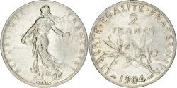 World Coins - Coin, France, Semeuse, 2 Francs, 1904, Paris, , Silver, KM:845.1