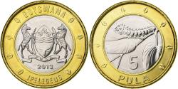 World Coins - Botswana, 5 Pula, 2013, Royal Canadian Mint, Bi-Metallic,
