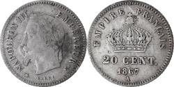 World Coins - Coin, France, Napoleon III, Napoléon III, 20 Centimes, 1867, Paris,