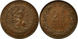 World Coins - Coin, Netherlands, William III, 2-1/2 Cent, 1884, , Bronze, KM:108.1