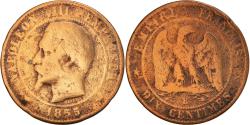 World Coins - Coin, France, Napoleon III, Napoléon III, 10 Centimes, 1855, Rouen,
