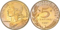 World Coins - Coin, France, Marianne, 5 Centimes, 1997, Paris, Proof,