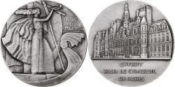 World Coins - France, Medal, Conseil de la ville de Paris, Silvered bronze, Dammann,