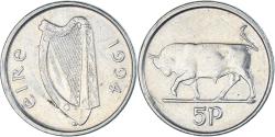 World Coins - Coin, Ireland, 5 Pence, 1994