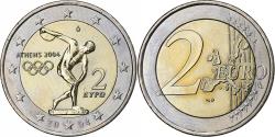 World Coins - Greece, 2 Euro, Olympic Games, 2004, Athens, Bi-Metallic,