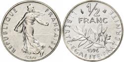 World Coins - France, 1/2 Franc, Semeuse, 1996, Paris, BU, Nickel, , Gadoury:429