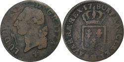 World Coins - France, Louis XVI, Sol, 1780, La Rochelle, Copper, , Gadoury:350