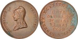 World Coins - France, Token, Fête du Champ de Mars, French Second Republic, 1848,