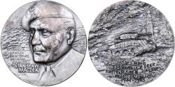 World Coins - Poland, Medal, Stanisław Maczek, Battle of Wilhelmshaven, 1987, Steel